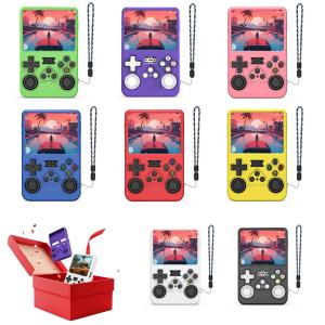 Silicone Anti-Scratch Protective Cover with Lanyard Soft Skin Cover Case Protector Cover for ANBERNIC R36S Handheld Game Console