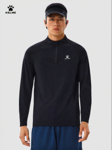 Kelme | Sweat-Wicking Elastic Half-Zip T-Shirt