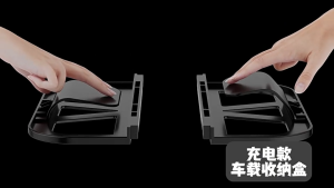 Fonken Car Charging Storage Box Car Seat Gap Organizer Car Seat Box Storage For Charging Wallet Phone Coins