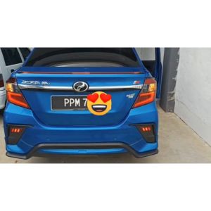 SAMURAI CARBON REAR BONNET SPOILER CARBON PRINT CAR RUBBER STRIP CAR AXIA ALZA BEZZA MYVI VIVA CIVIC CITY JAZZ HRV