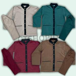 CTSHOPID BAJU KOKO PANJANG ANAK LAKI-LAKI SETALAN ANAK MUSLIM USIA 3-11 TAHUN BISA COD