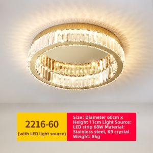 Aiskdan | Modern Minimalist Crystal Ceiling Light Romantic Nordic Luxe