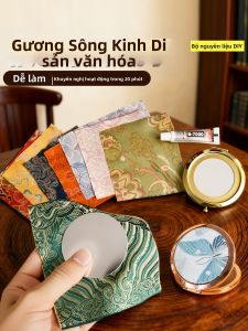 TAOQUMAO | Gương Trang Điểm DIY Phong Cách Trung Quốc Thủ Công Di Sản Văn Hóa Phi Vật Thể