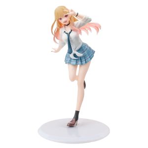 Bandai | My Dress Up Darling Kitagawa Marin Anime Figure School Uniform Devil Liz Kneeling Pose PVC Collectible Model Desktop Decoration