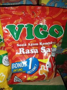 Vigo Sosis Ayam Kombinasi Rasa Sapi 637g Bonus 1 Batang Sosis Ayam Siap Makan
