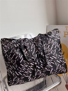 Extra Large Portable Single Shoulder Handbag Soft Shopping Bag Eco-friendly Tote Bag DIY Brand Polyester Material Universal Use