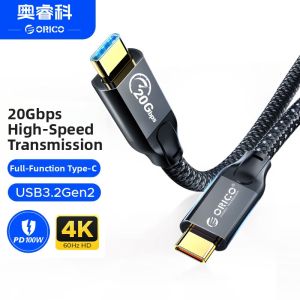Orico | Fast Charging Data Cable Type C 100W 4K and 8K Video Transmission 20Gbps
