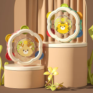 W18 Kids Musical Instruments Hand Drum Shaking Rattle Infant Montessori Interactive Music Educational Toys Baby Toys 0 6 12 Months