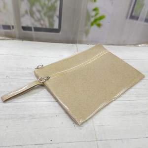 Pouch kosmetik serbaguna resleting 2 glitter