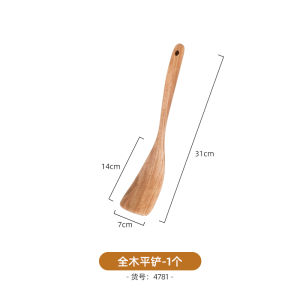 Teak Shovel Kitchen Spatula Ladel Log Cookware Non-Stick Pan Special Protective Coating Natural Wood Spatula