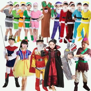Childrens Day Seven Dwarfs And Snow White Big Bad Wolf Hunter Magic Mirror Queen Prince Play Performance Costume