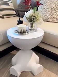 Coffee Table โต๊ะกาแฟ เหมาะสำหรับระเบียง ห้องนั่งเล่น ข้างเตียง วัสดุพีอี โต๊ะกาแฟ โต๊ะกินข้าว โต๊ะกลมโมเดิร์น Side table โต๊ะห้องรับแขกสไตล์มินิมอล