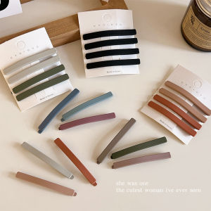 Simplified Duckbill Hair Clip Womens Forehead Side Bangs Matte Hair Accessories Back of Head Single Bar Hair Cards