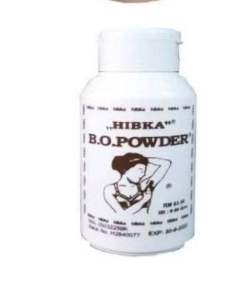 Bedak ketiak Trisna & Hibka botol & sachet b.o powder