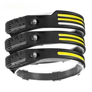 KDULIT High Power Led Head Flashlight USB Rechargeable Induction Head Lamp Outdoor Camping Fishing Night Riding Headlight