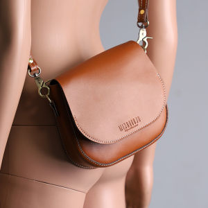 Mindojo Womens Bag 2023 New Cowhide Handmade Small Shoulder Bag Retro Japanese Artistic Small Chain One Shoulder Bag