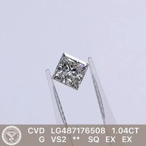 Messi Jewelry With IGI Certificate Princess Shape Lab Grown Diamond 1ct 1.5ct 2ct 2.5ct 3ct CVD HPHT Fancy Shape Diamonds stone Wholesale