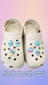 Charm gắn dép mẫu A54 đa dạng sticker gắn dép sục mẫu phụ kiện trang trí charm giày dép