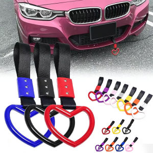 1Pcs Train Bus Handle Hand Strap Ring Heart Styling Drift Charm Strap Drift Auto Warning Ring Car Strap Car Rear Bumper Supplies