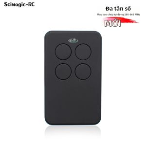 Điều Khiển Từ Xa Cửa Gara Đa Năng 4 Trong 1 Tần Số 280-868MHz Chất Liệu Kim Loại Và Nhựa ABS Máy Phát Tín Hiệu Mở Cửa Máy Sao Chép Tín Hiệu Kèm Pin CR2032