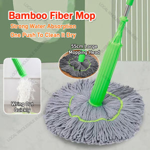 Multi Function Twist Microfiber Mop Free Hand Wash Mop Effective Water Absorption 55cm Big Tractor Mop Cleaning Floor Mop For Floor Mop Head Mop Cloth Replacement