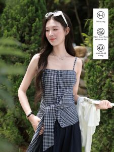 Áo Camisole Trễ Vai Dây Buộc eo Mới Mùa Hè