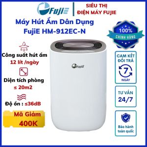 Máy hút ẩm không khí FujiE HM-912EC-N công suất hút ẩm 12L/ ngày có khóa trẻ em bảo hành 2 năm