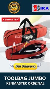 Kenmaster Tool Bag Jumbo - Merah Tool Bag Besar Kenmaster / Tas Perkakas Jumbo / Tas Kunci / ToolBag / Tas Serba Guna