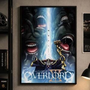 BILIBILI | Overlord Anime Thoáng Mát Poster Chống Thấm Nước Dính Chắc Nghệ Thuật Treo Tường Phong Cách Hiện Đại In Canvas Cho Phòng Ngủ Phòng Khách Hành Lang Thanh Trang Trí Nhà