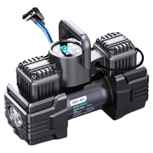 deli | High Pressure Powerful Automatic Air Pump Dual Cylinder