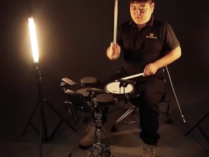 【Best Seller】Minsine Portable Table Top Electronic Drum Set for Beginner With Snare Quiet Mesh Drum