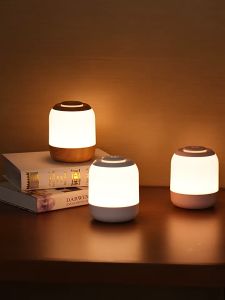 Rechargeable Night Lights Portable LED lamp Bedside table lamp with Adjustable brightness Changeable 3 colors Timer Night Light for Wake up and breastfeed at night lamps Bedroom /Office/Hallways/Dormitory