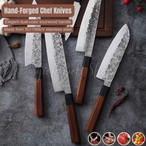 Japanese Style Forged Knife Cutting Knives Chefs Knife Kitchen Knife Fruit Knife Cleaver Knife 日式锻打厨师刀