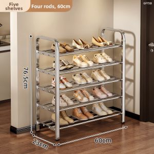 JIAJIESHI | Narrow Compact Easy-to-Assemble Multi-layer Stainless Steel Shoe Rack