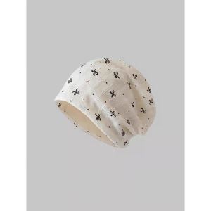 Lightweight Womens Spring Summer Thin Breathable Soft Loose Bow Knot Stacking Casual Confinement Hat for Daily Indoor Outdoor