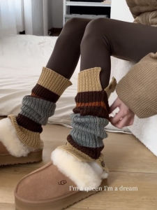 Knitted Sock Covers Autumn Winter Layering Same Color System Slimming Effect Various Coats Matched Superior Quality Sportswear Accessories