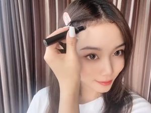 เปิดเมื่อปิด แป้งเงาผม ผงแฮร์ไลน์ บำรุงฝูงปิด และหัวเหม่ง หัวล้าน ปิดผมหงอก ที่นี่ Hair Shadow Powder ปากกาคอนซี HZ343