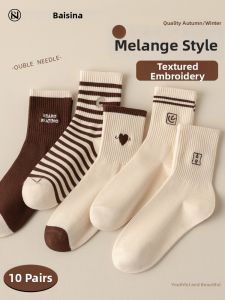 Baisina | Womens Mid-calf Socks Boneless