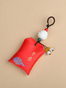 Túi Đựng Hương Phong Cách Cổ Điển Thêu Lụa Móc Khóa Xe Hơi Nam Tách Rời Trang Trí Treo Cho Bé Trai Tóc Búp Bê Túi Đựng Hương