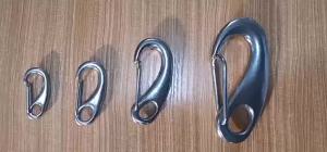 304 Stainless Steel Clip Spring-Snap Hook Carabiner Quick Release Hook for Outdoor Key Chain Camping Fishing Hiking Traveling