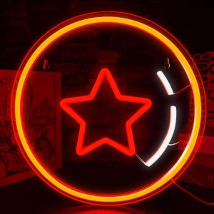 Đèn Neon LED Hình Cầu Anime Đa Năng Đèn Ngủ Tròn Trang Trí Phòng Ngủ Phòng Game Quà Tặng Sinh Nhật Chất Liệu Nhựa Resin