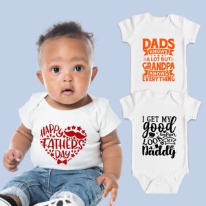 Baby Onesies PH First Fathers Day Baby Clothes 0-12 months Newborn Cotton Baby Girl Boy Outfit Gift for Dad