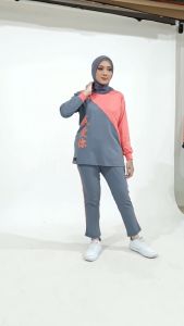 Setelan Baju Olahraga Wanita Muslim Azdari AZR 04 - Baju Olahraga Muslimah