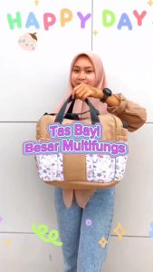 Tas Bayi Besar Multifungsi Tas Slempang Bayi Model Print