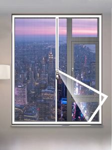 Self-Adhesive Nano Window Screen Mesh Home Use Mosquito Proof Curtain Fabric Anti-Insect Netting Easy Install No Tools Required