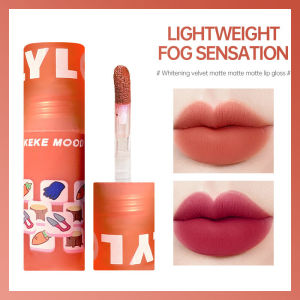 **【COD】Lip Glaze Matte Lip Glasir Bibir Pemutih Beludru Lumpur Lipstik Pelembab Tahan Lama-💞Margot**