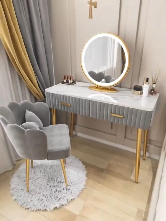 Dressing Table Nordic Style Makeup Table Modern Simple Household ...