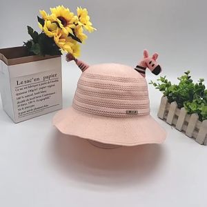 Mũ nón rộng vành chống nắng con hươu chữ D-J hàng Quảng Châu cho bé 2-6 tuổi