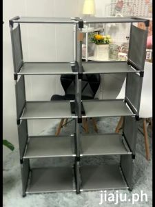 Dustproof Cloth Cabinet Nonwoven Rack Wardrobe Multipur Simple Assembly Storage Cabinet With Curtain Steel Structure