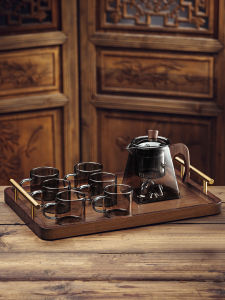 High Temperature Resistant Glass Teapot For Home High-Grade Tea Water Separation Tea Cooker Office Kung Fu Tea Set Teacup Suit